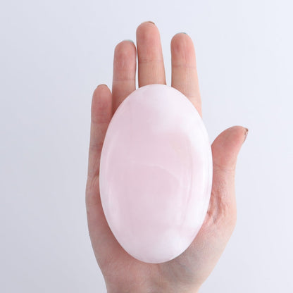 Pink Mangano Calcite Palm Stone Set of 6