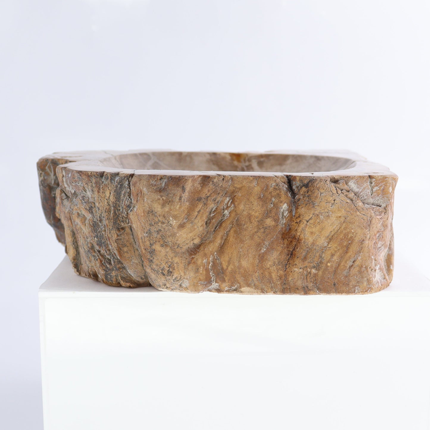 Petrified Wood Bowls Set of 2 - Expert Wholesale and Supplier of Wholesale Crystals & Bulk Gemstones, ["Bowls","Indonesia","Petrified Wood"]