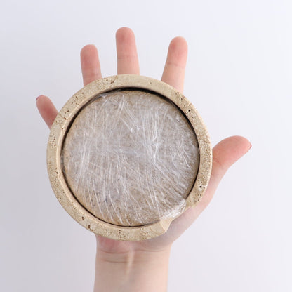Coaster Set Travertine