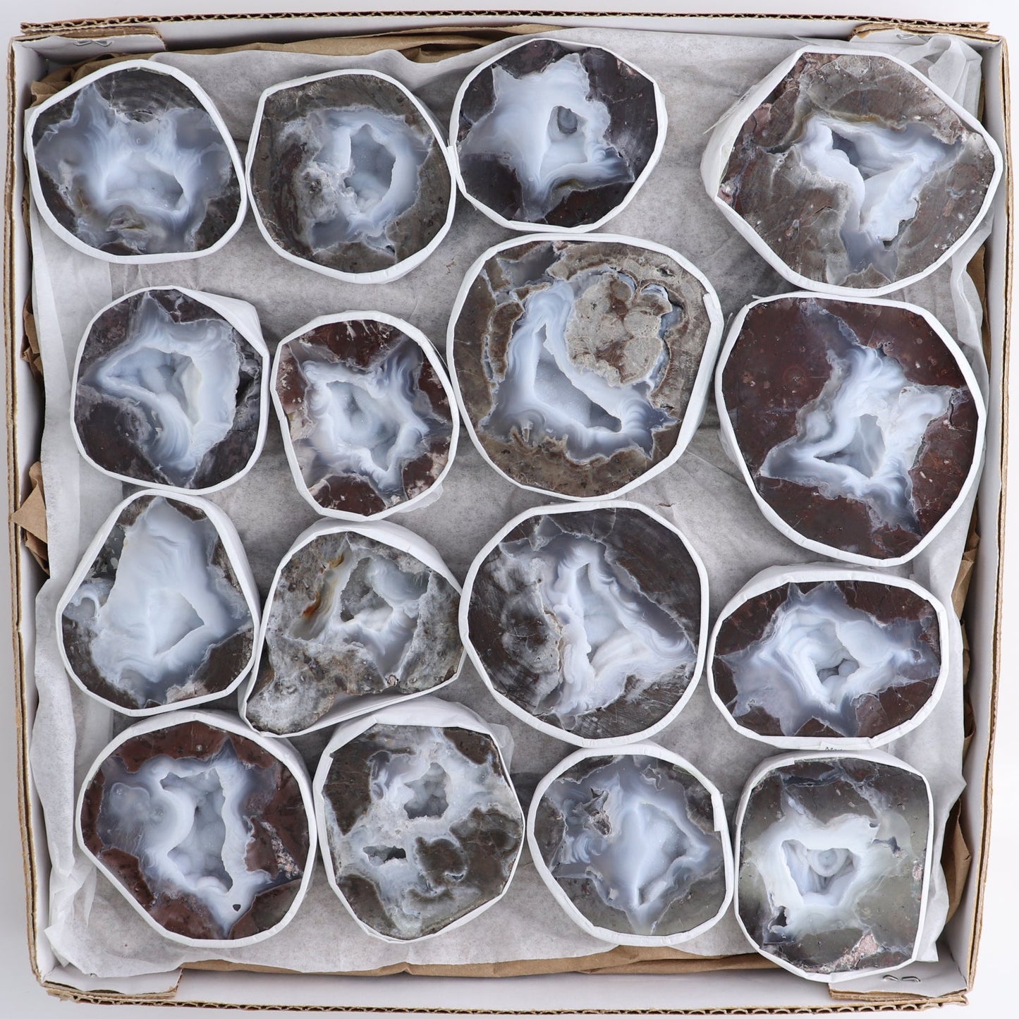 Agate Geodes Set of 16
