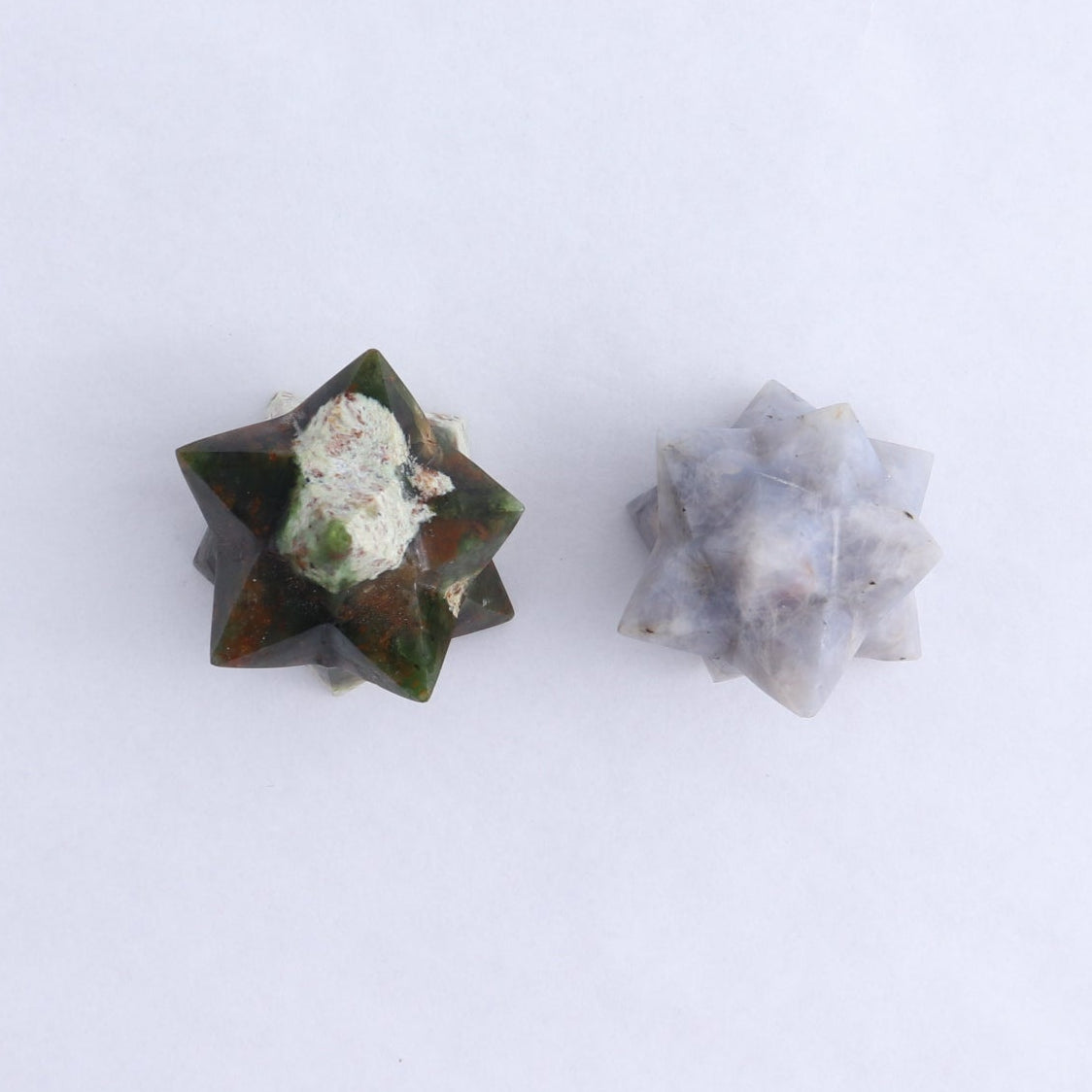 Mixed Stones Stars Set of 18 & 2 Cut Base Stars