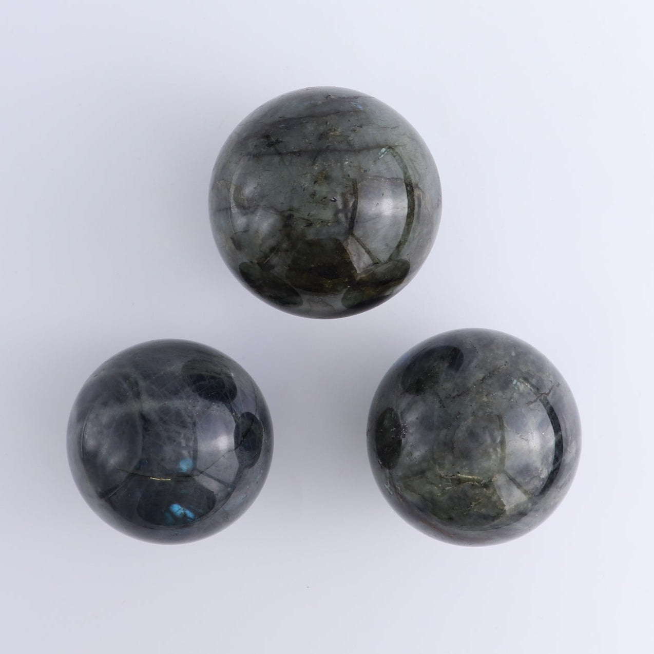 Labradorite Spheres Set of 3