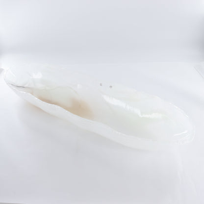 Mexican Onyx/Calcite Canoe Bowl
