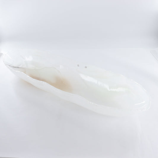 Mexican Onyx/Calcite Canoe Bowl