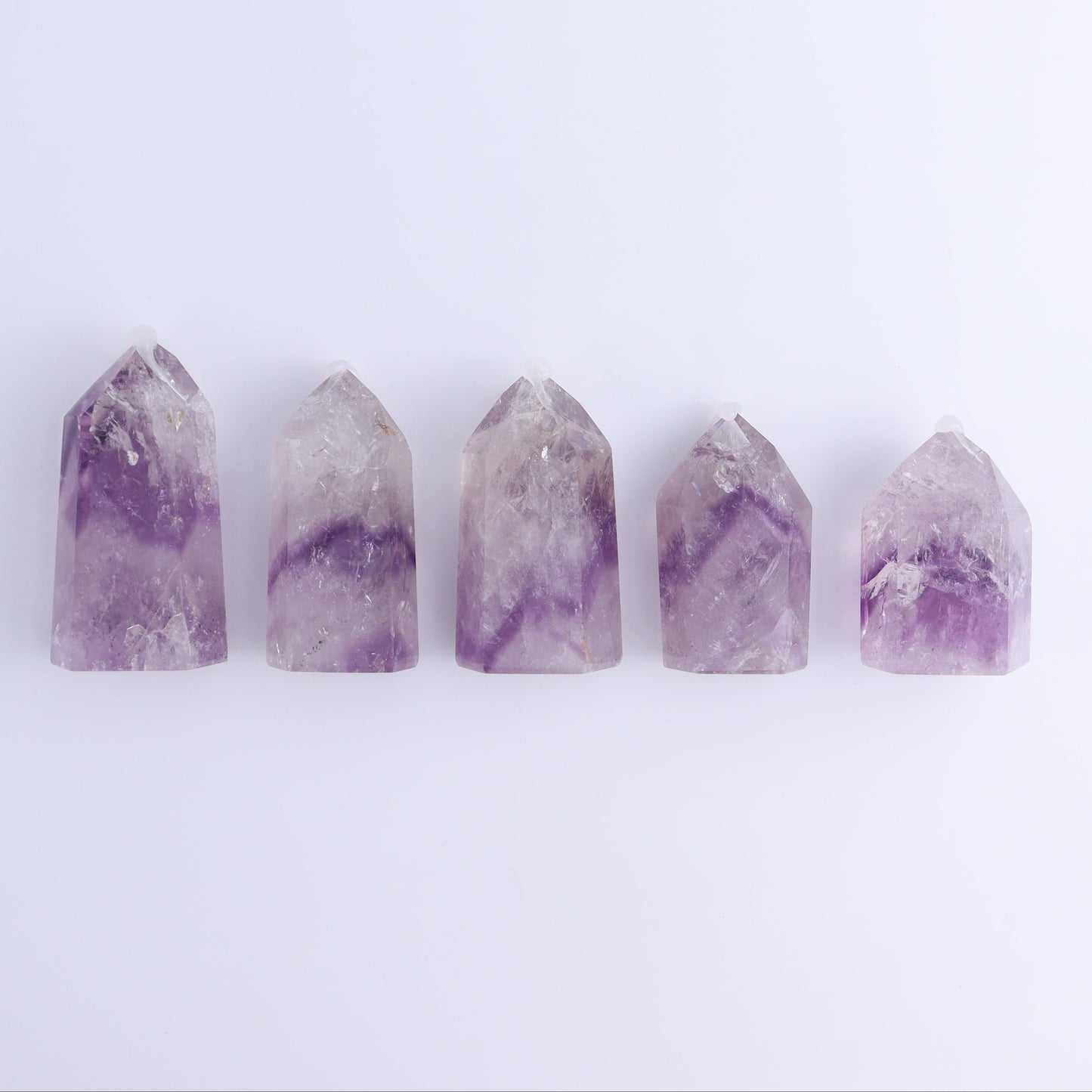 Amethyst Towers Set of 5 - Expert Wholesale and Supplier of Wholesale Crystals & Bulk Gemstones, ["Amethyst","Brazil","Towers"]