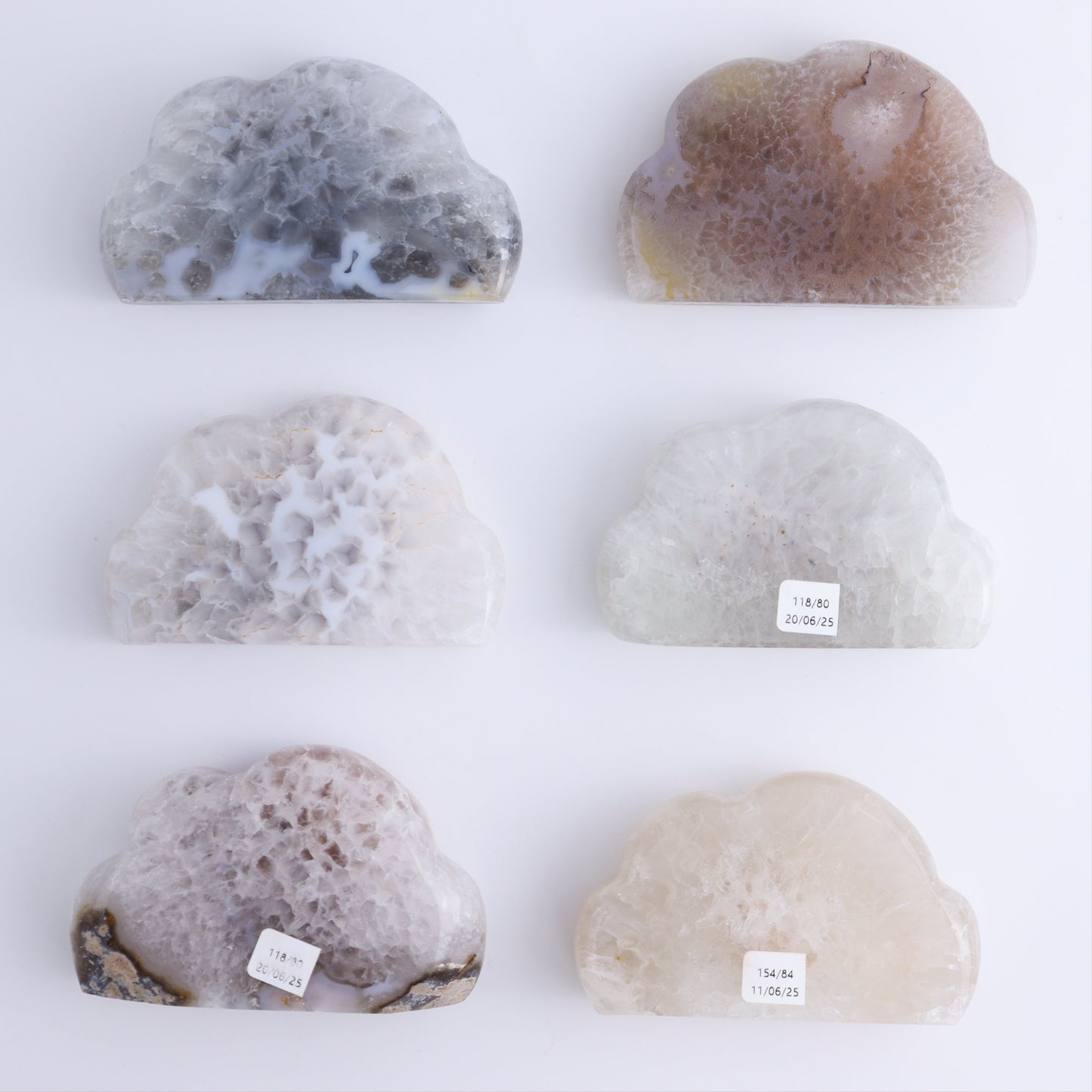 Agate Clouds Set of 6 - Expert Wholesale and Supplier of Wholesale Crystals & Bulk Gemstones, ["Agate","Clouds"]