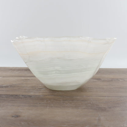 Mexican Onyx/Calcite Bowl 15"