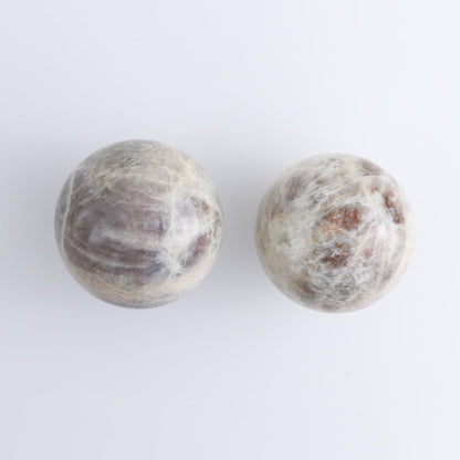 Sunstone-Moonstone Spheres Set of 3