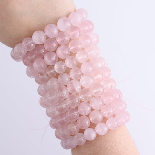 One Rose Quartz Bracelet | Mi Esperanza Minerals | Supplier of Crystals and Onyx