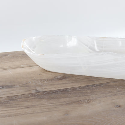 Mexican Onyx/Calcite Canoe Bowl - Expert Wholesale and Supplier of Wholesale Crystals & Bulk Gemstones, ["Bowls","Calcite","canoe","Mexico","onyx"]
