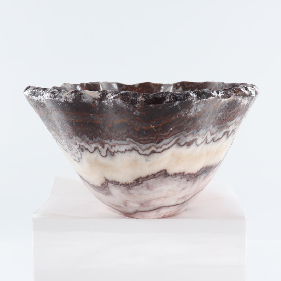 Mexican Onyx/Calcite Bowl 15"