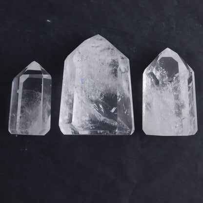 Clear Quartz Towers Set of 7 - Expert Wholesale and Supplier of Wholesale Crystals & Bulk Gemstones, ["Clear Quartz","Points","Quartz","Towers"]