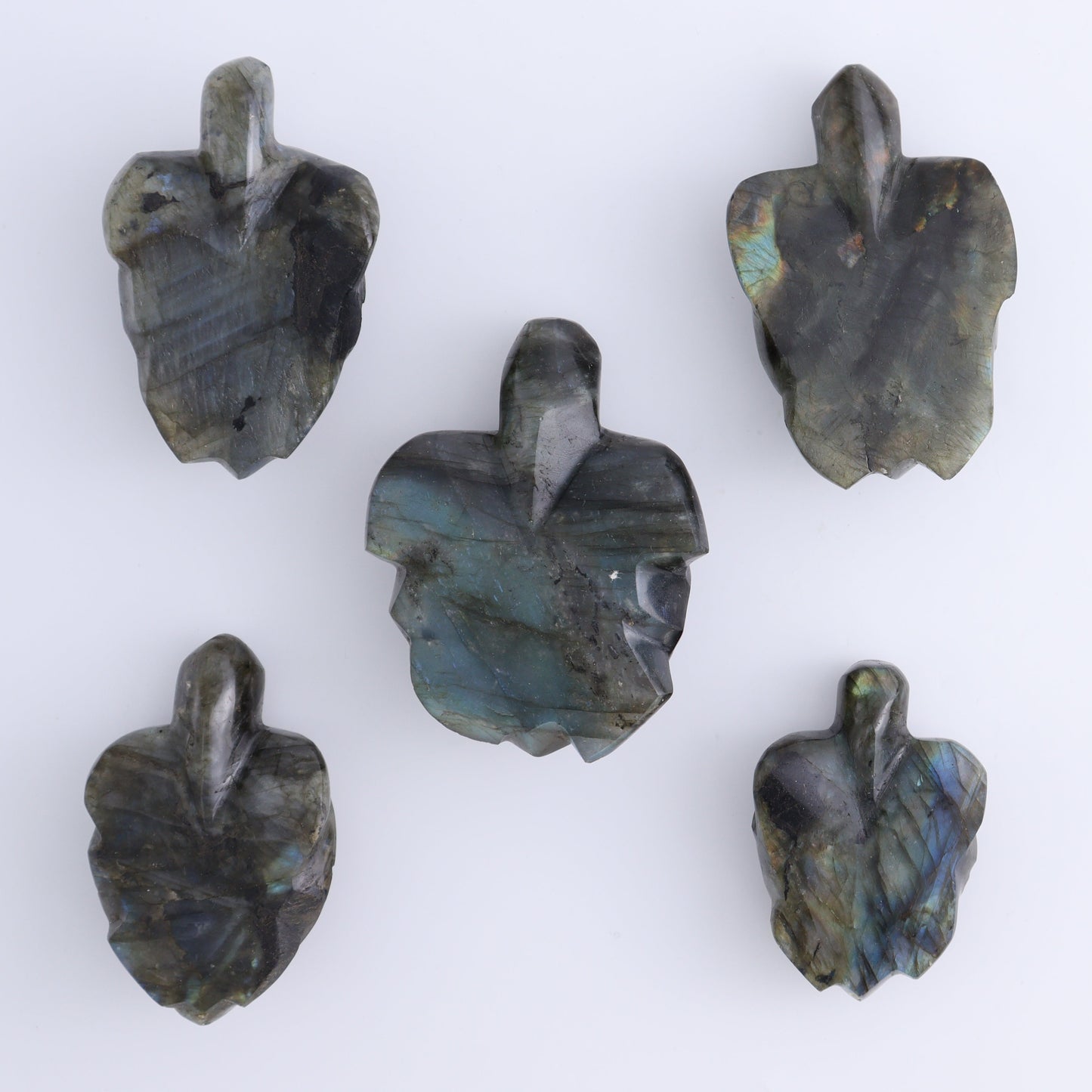 Labradorite Turtles Set of 5