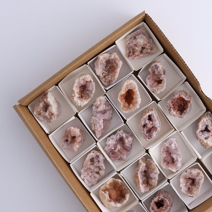 Pink Amethyst Flat of 20 - Expert Wholesale and Supplier of Wholesale Crystals & Bulk Gemstones, ["Amethyst","Pink Amethyst"]