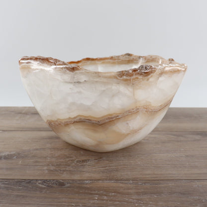 Mexican Onyx/Calcite Bowl 12"