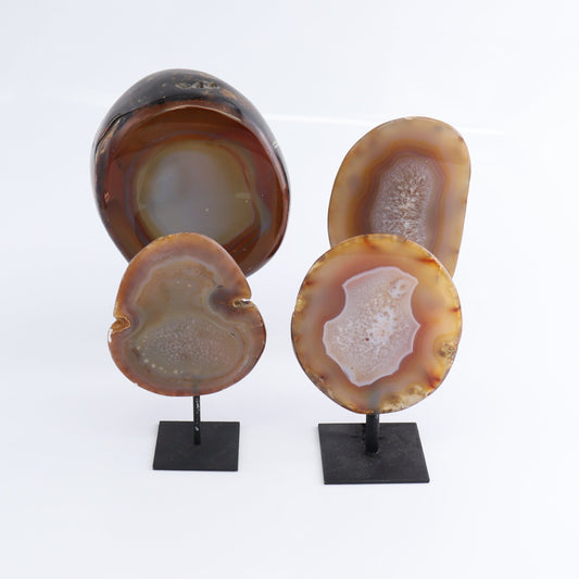 Agate on Pins Set of 4