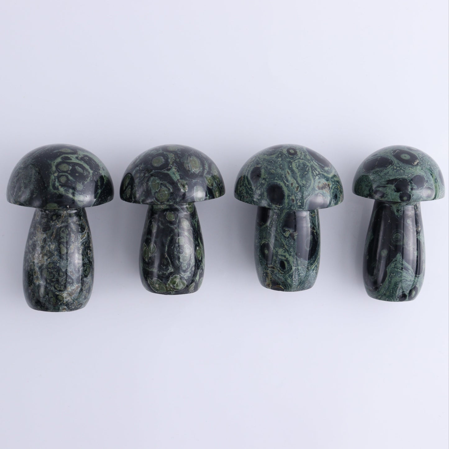 Kambaba Jasper Mushrooms Set of 8 - Expert Wholesale and Supplier of Wholesale Crystals & Bulk Gemstones, ["Kambaba Jasper","Madagascar","Mushrooms"]