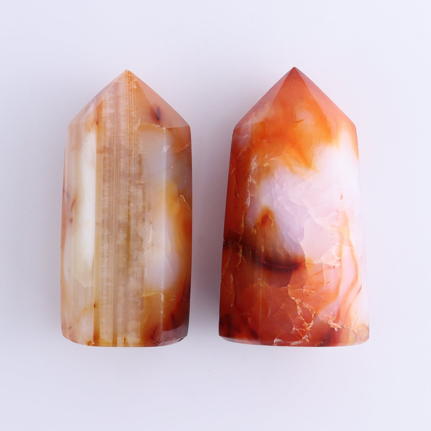 Carnelian Towers Set of 12 - Expert Wholesale and Supplier of Wholesale Crystals & Bulk Gemstones, ["carnelian","Madagascar","Towers"]