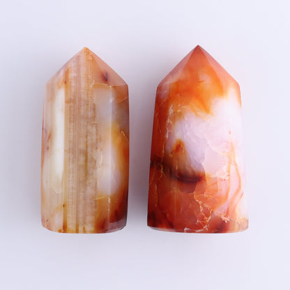 Carnelian Towers Set of 12 - Expert Wholesale and Supplier of Wholesale Crystals & Bulk Gemstones, ["carnelian","Madagascar","Towers"]