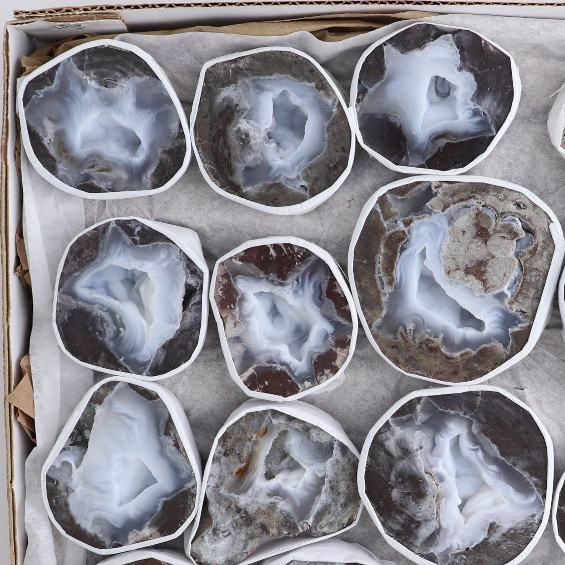 Agate Geodes Set of 16