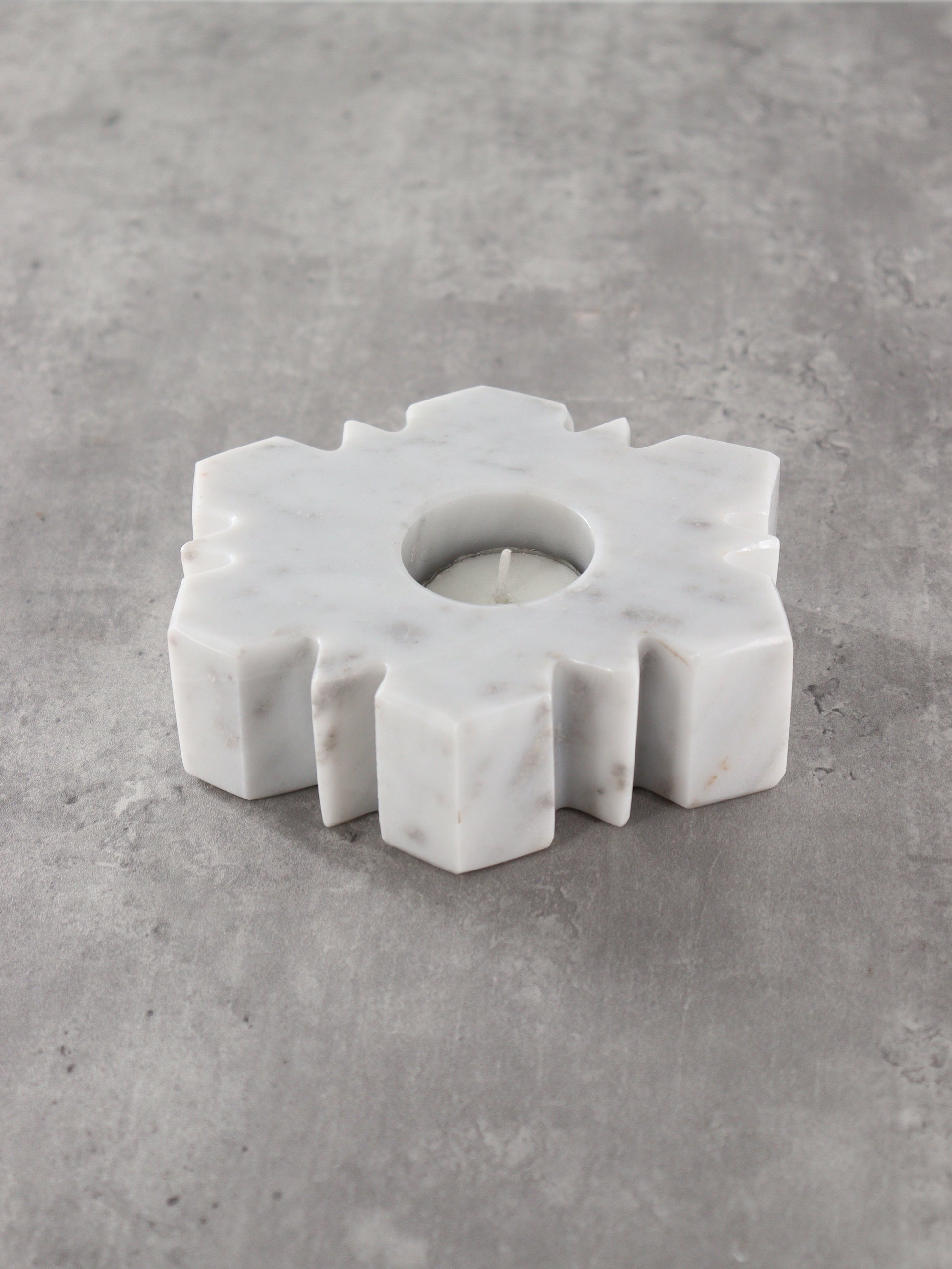 Marble Snowflake Candle Holders Set of 5 - Expert Wholesale and Supplier of Wholesale Crystals & Bulk Gemstones, []