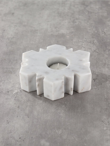 Marble Snowflake Candle Holders Set of 5 - Expert Wholesale and Supplier of Wholesale Crystals & Bulk Gemstones, []