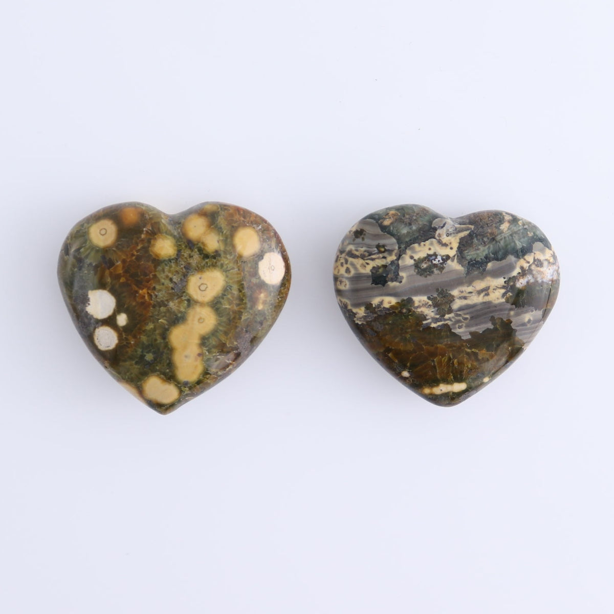 Ocean Jasper Hearts Set of 10