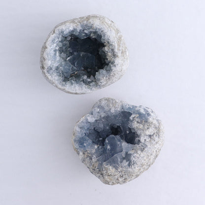 Celestite Clusters Set of 2