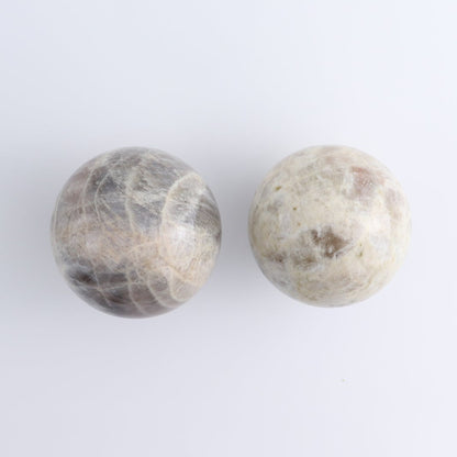 Sunstone-Moonstone Spheres Set of 3