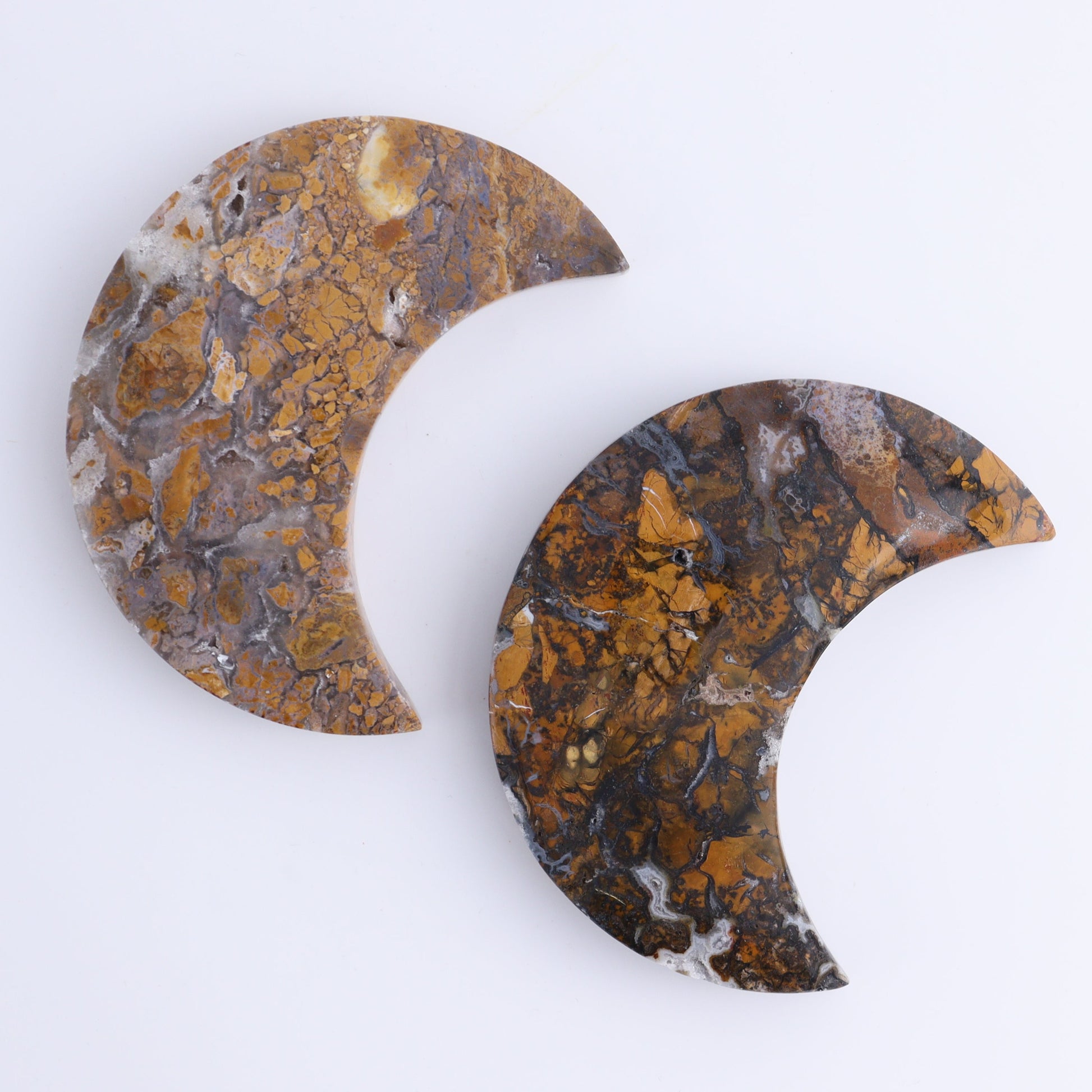 Brecciated Jasper Moons Set of 6 - Expert Wholesale and Supplier of Wholesale Crystals & Bulk Gemstones, ["Brecciated Jasper","Indonesia","moons"]