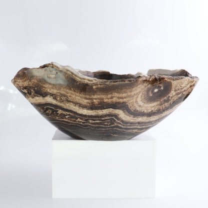 Mexican Onyx/Calcite Bowl 13"
