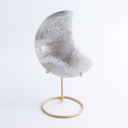 Agate Moons with Stand Set of 3
