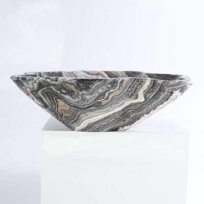 Mexican Onyx/Calcite Bowl 9" | Mi Esperanza Minerals | Supplier of Crystals and Onyx
