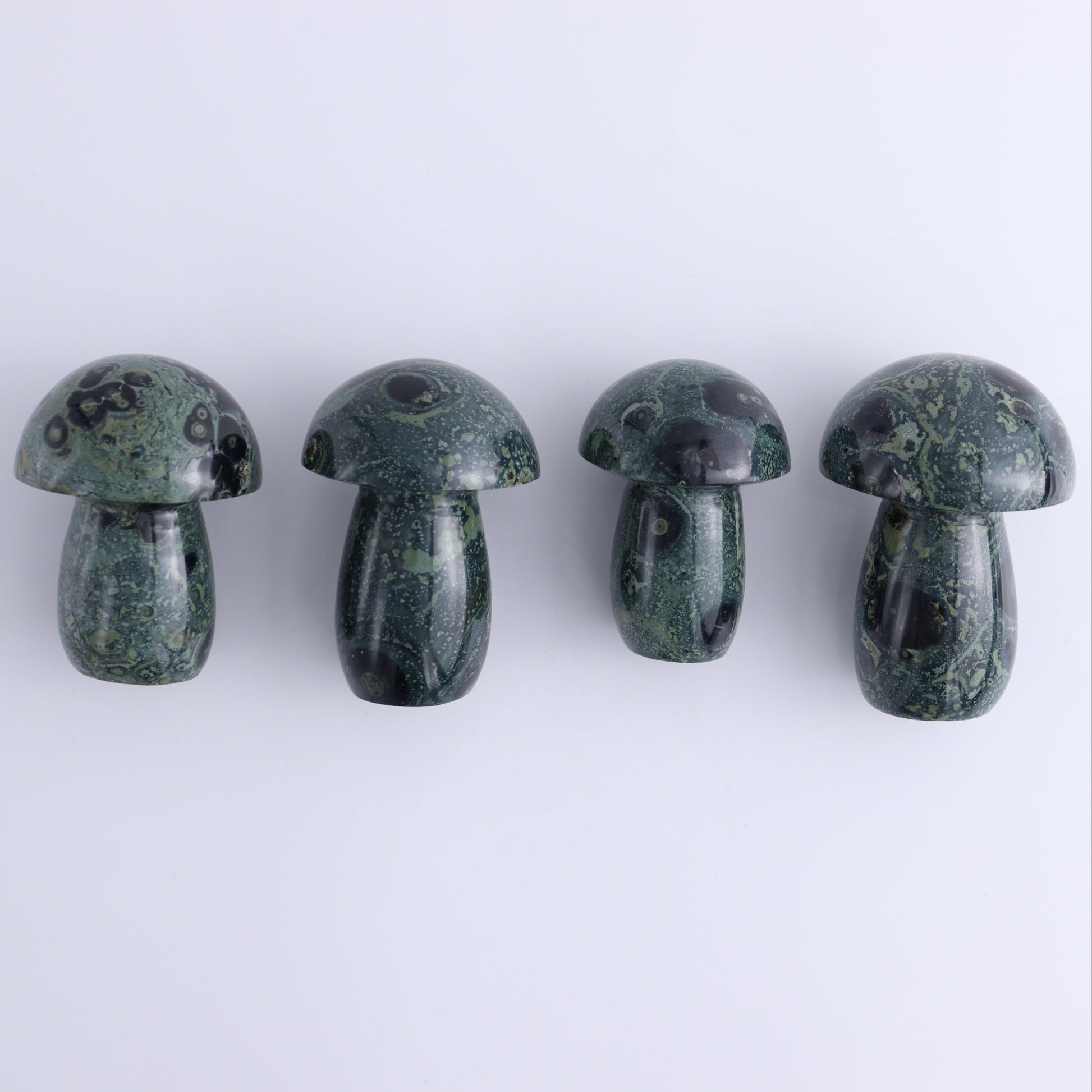 Kambaba Jasper Mushrooms Set of 8 - Expert Wholesale and Supplier of Wholesale Crystals & Bulk Gemstones, ["Kambaba Jasper","Madagascar","Mushrooms"]
