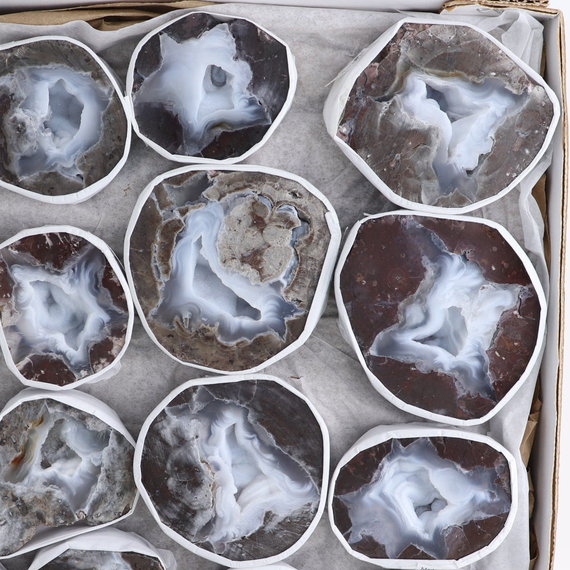Agate Geodes Set of 16