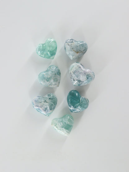 Fluorite Hearts Set of 7 - Expert Wholesale and Supplier of Wholesale Crystals & Bulk Gemstones, []