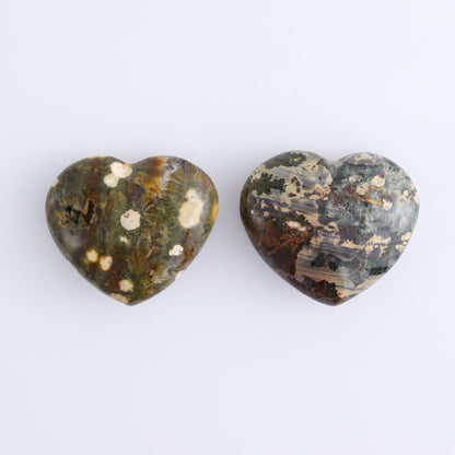 Ocean Jasper Hearts Set of 10