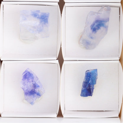 Canadian Blue Halite Rough Set of 9 - Expert Wholesale and Supplier of Wholesale Crystals & Bulk Gemstones, ["Blue Halite","Canada","Halite","Rough","Roughs"]