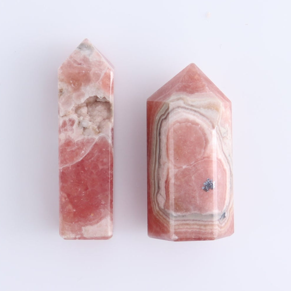 Rhodochrosite Towers Set of 9