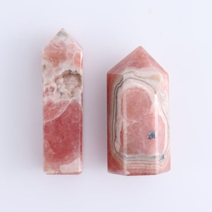 Rhodochrosite Towers Set of 9