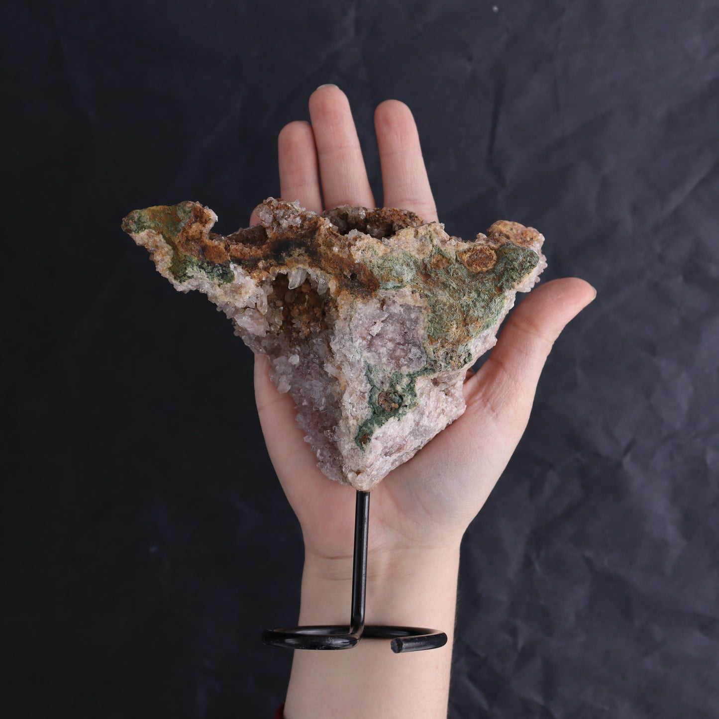 Mixed Brazilian Minerals Flat Set of 13 - Expert Wholesale and Supplier of Wholesale Crystals & Bulk Gemstones, ["Amethyst","Brazil","Clear Quartz","Crackle Quartz","Pink Amethyst","Quartz","Rose Quartz"]