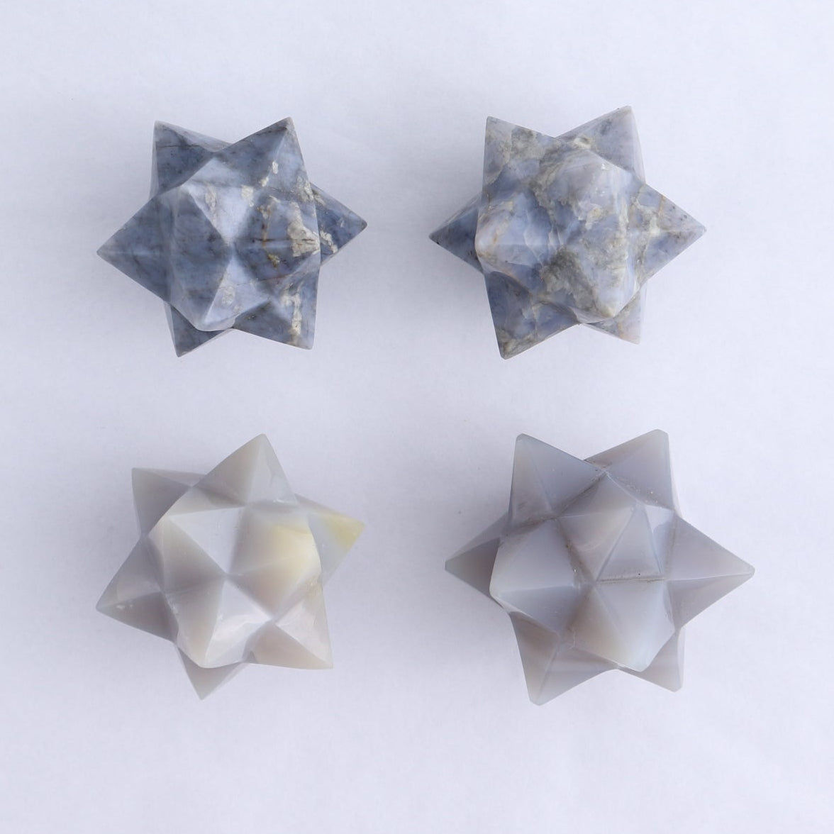 Mixed Stones Stars Set of 18 & 2 Cut Base Stars