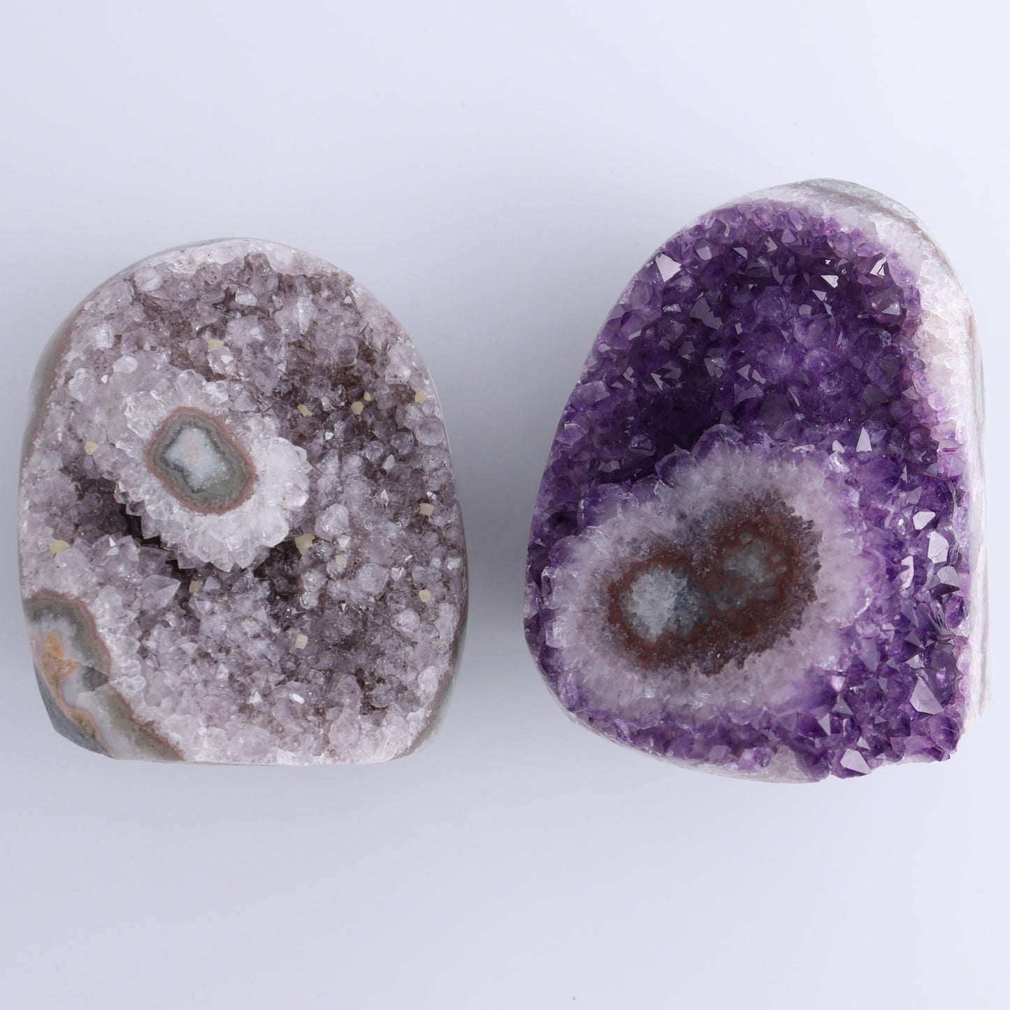 Uruguay Amethyst Set of 5 - Expert Wholesale and Supplier of Wholesale Crystals & Bulk Gemstones, ["Amethyst","Cut Base","Uruguay"]