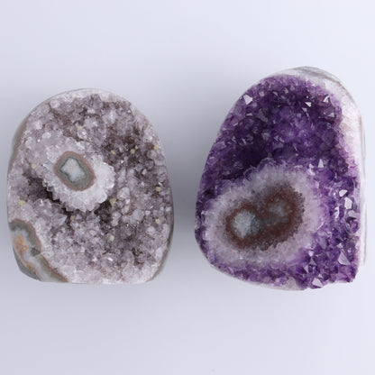 Uruguay Amethyst Set of 5 - Expert Wholesale and Supplier of Wholesale Crystals & Bulk Gemstones, ["Amethyst","Cut Base","Uruguay"]