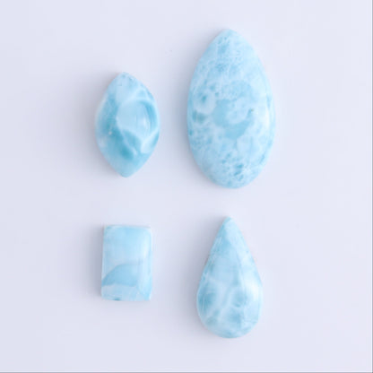 Larmiar Cabs Set of 8 - Expert Wholesale and Supplier of Wholesale Crystals & Bulk Gemstones, ["Cabs","Freeform","Freeforms","Larimar"]