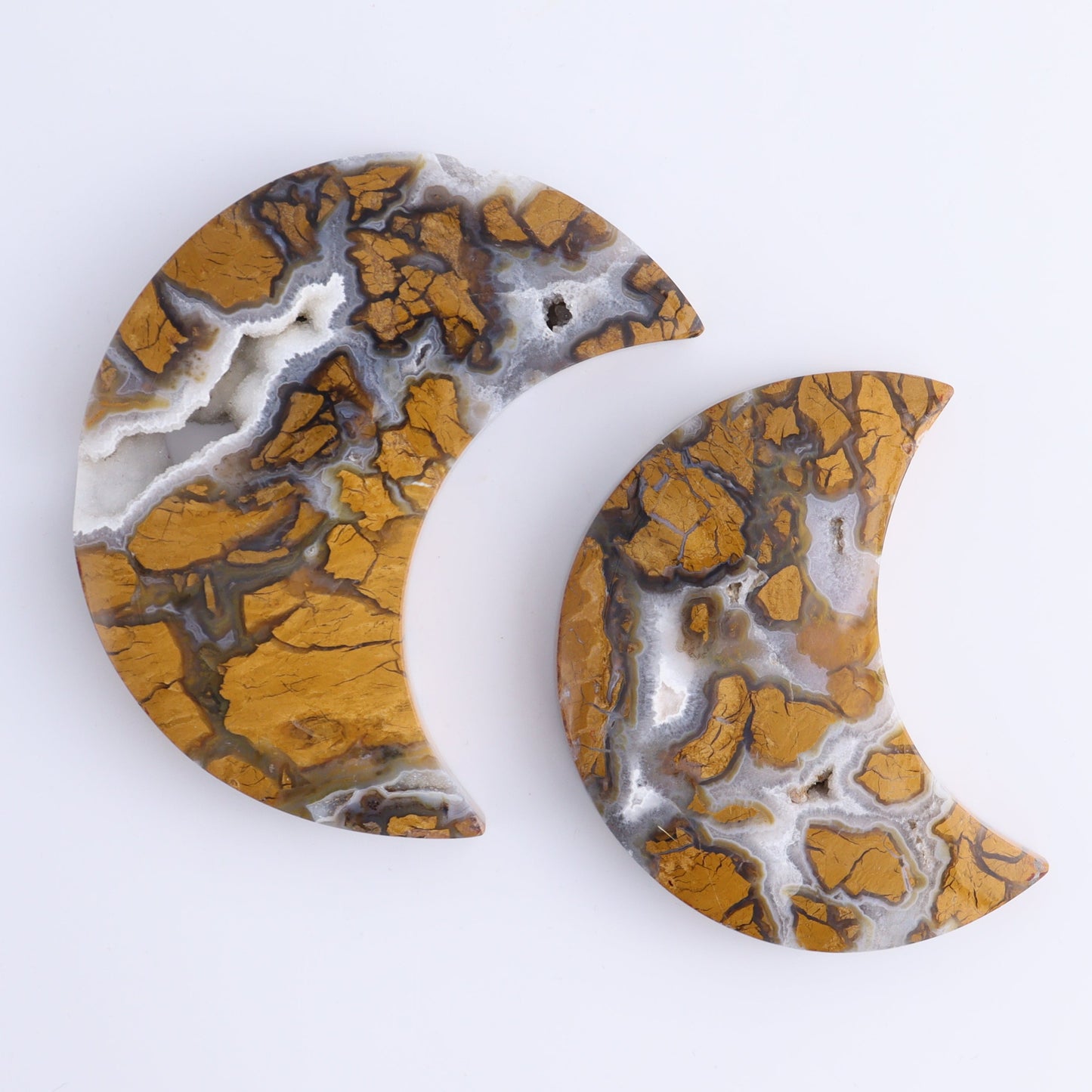 Brecciated Jasper Moons Set of 6 - Expert Wholesale and Supplier of Wholesale Crystals & Bulk Gemstones, ["Brecciated Jasper","Indonesia","moons"]