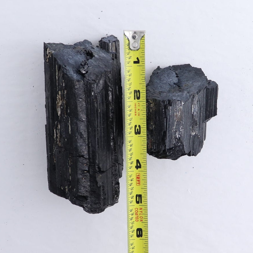 Black Tourmaline Log Set of 8