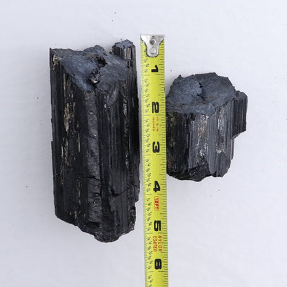 Black Tourmaline Log Set of 8