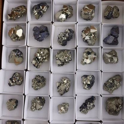 Octahedral Pyrite Clusters Set of 30 - Expert Wholesale and Supplier of Wholesale Crystals & Bulk Gemstones, ["Clusters","Octahedral Pyrite","Peru","Pyrite"]