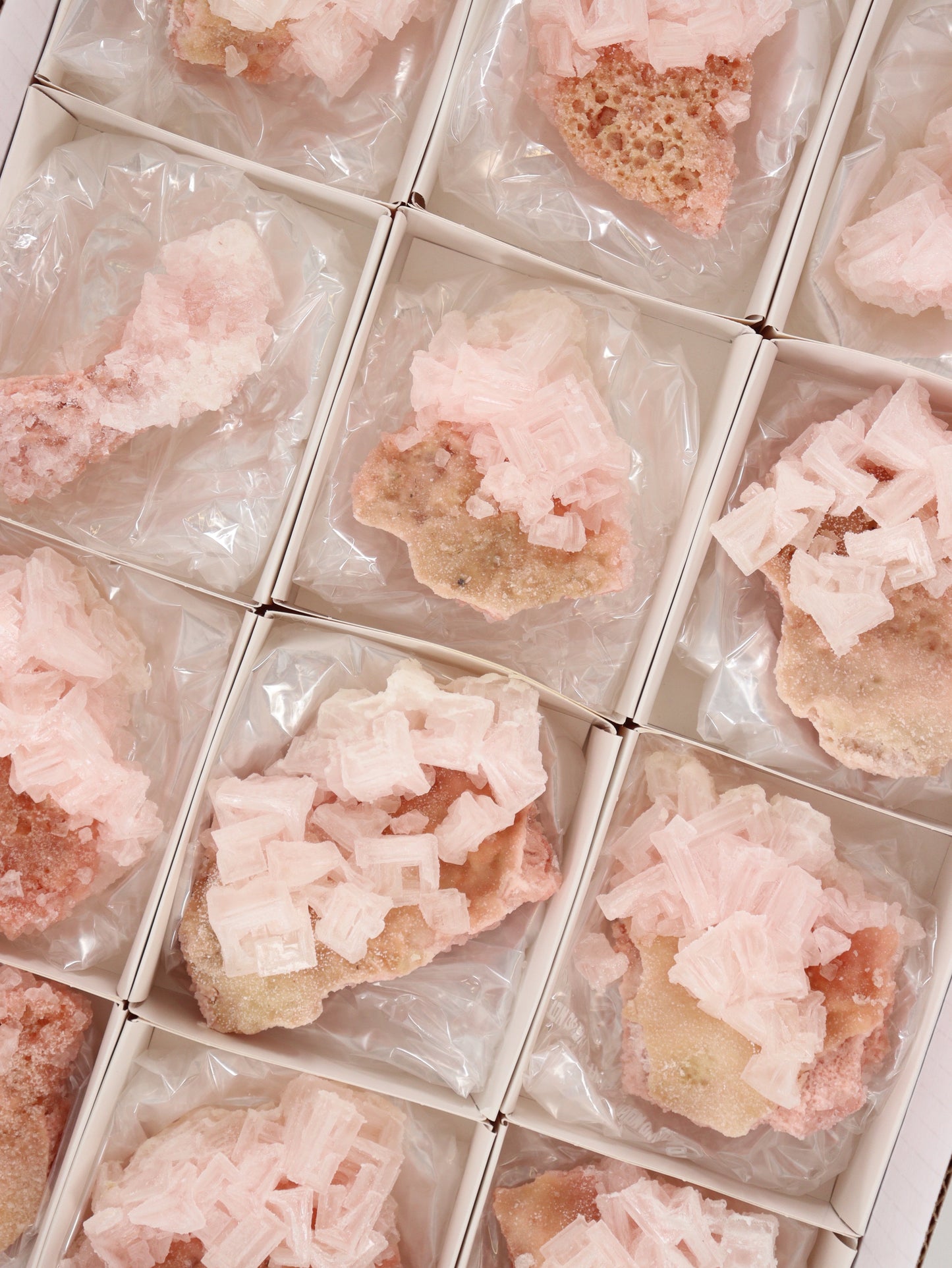 Halite Flat Set of 12 - Expert Wholesale and Supplier of Wholesale Crystals & Bulk Gemstones, []